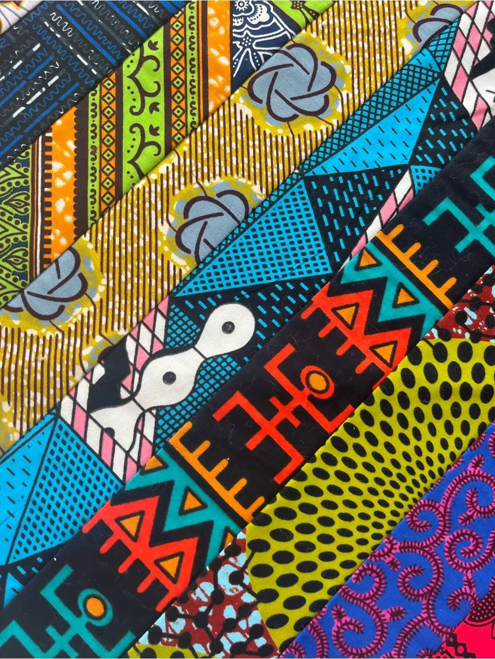 Handmade Multicolor African Print Quilt Wall Hanging - Artisan Home Decor